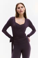 H&M Sports Wrap Top In Modal