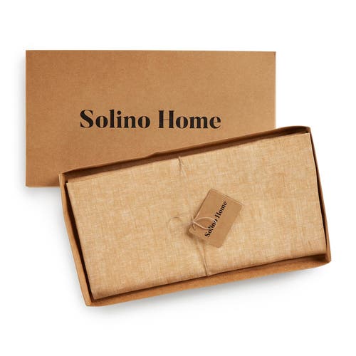 Solino Home Linen Table Throw In Yellow