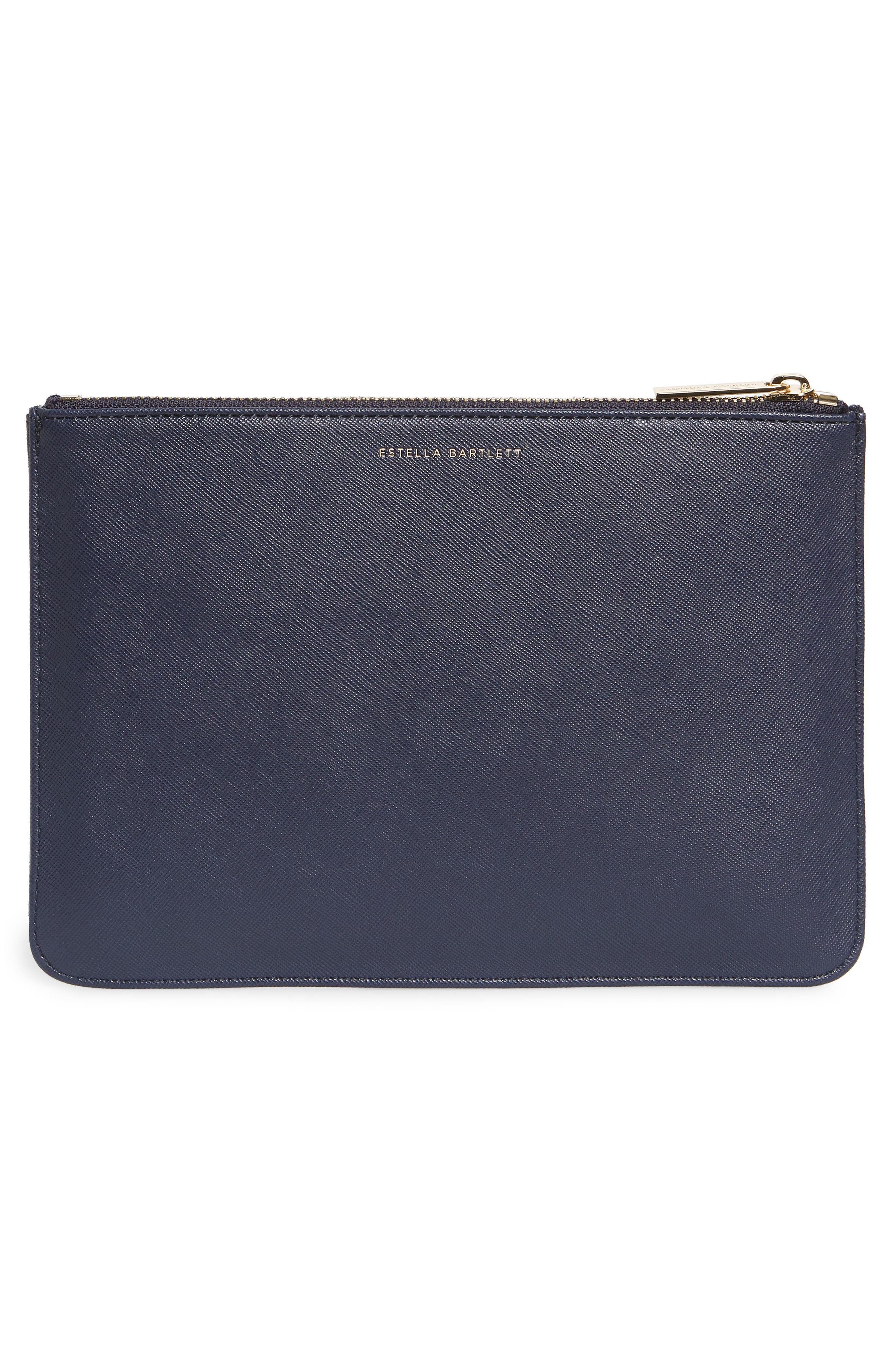 Estella Bartlett Live As You Dream Medium Faux Leather Pouch, Alternate, color, 