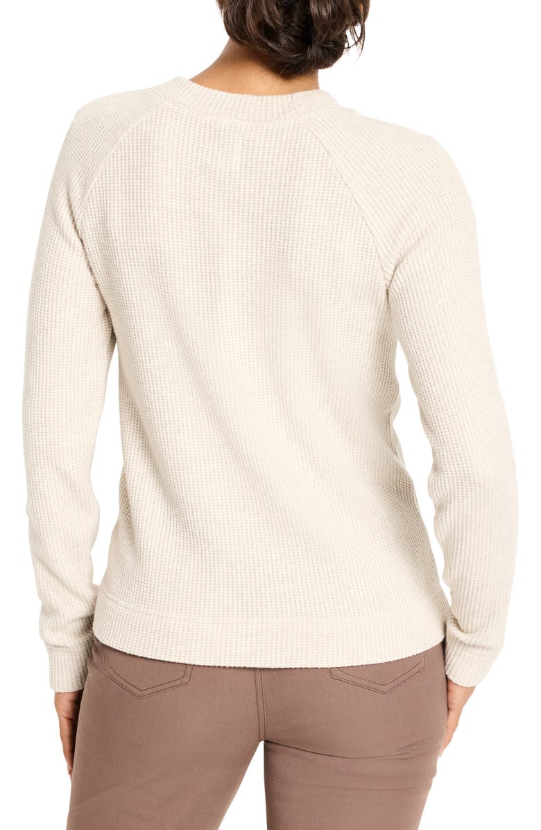 NIC+ZOE Thermal Knit Button Top, Alternate, color, Sugar Cookie