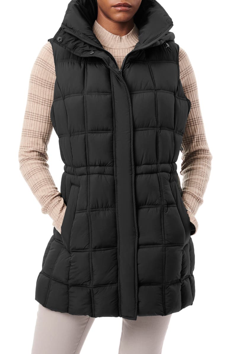 Bernardo Hooded Puffer Vest, Main, color, 
