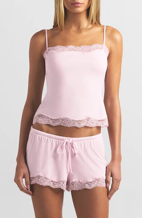 Lace Trim Pajamas (Regular & Plus)