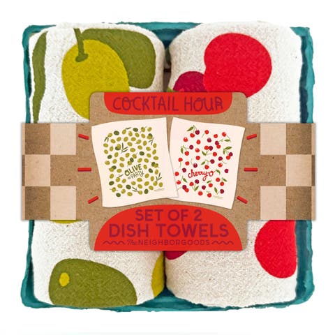 Cocktail Hour - Dish Towel Set of 2
