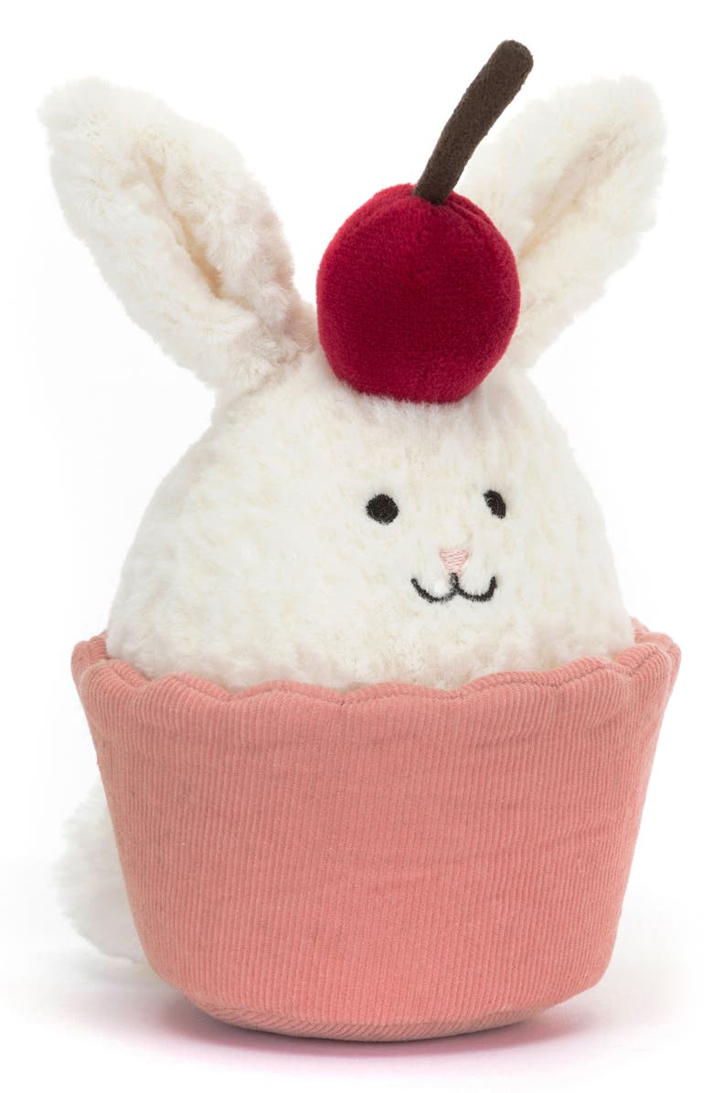 Jellycat Dainty Dessert Bunny Cupcake Stuffed Animal, Main, color,