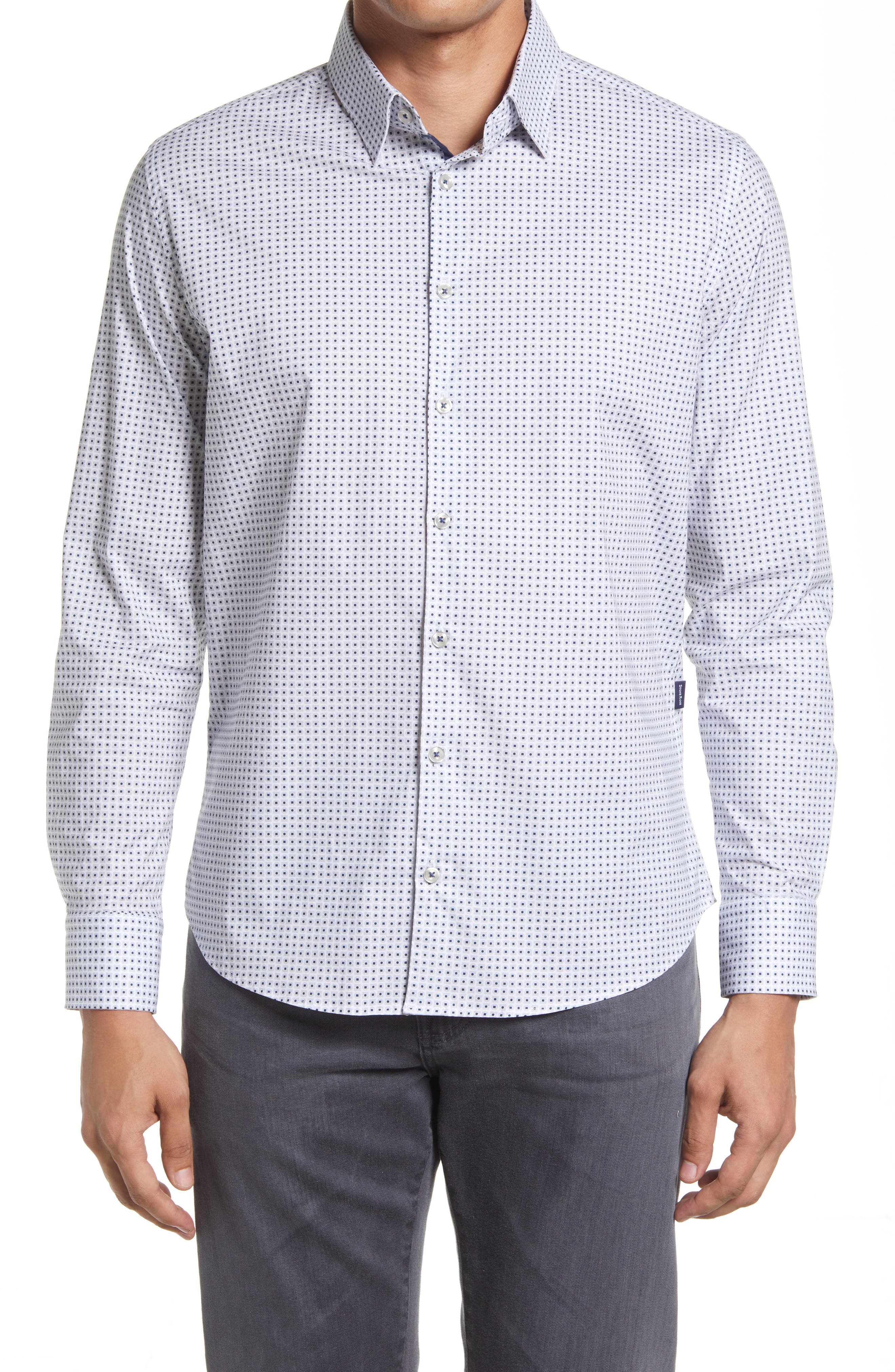 Men's Neat Stretch Button-Up Shirt
