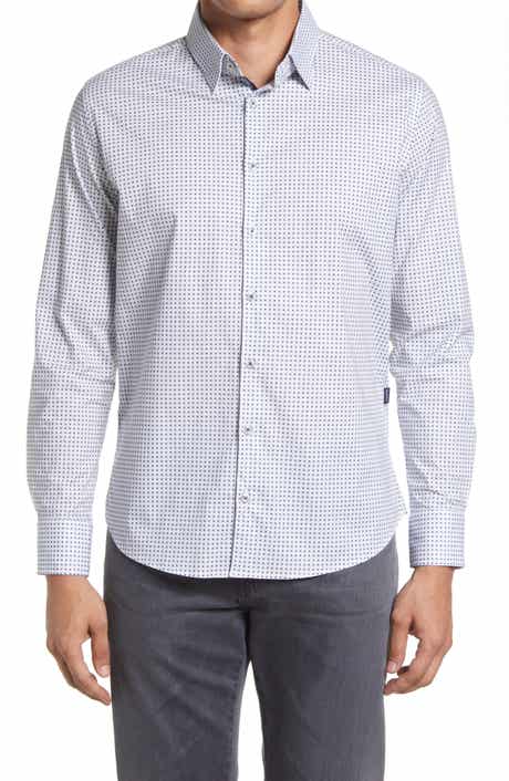 Men's Neat Stretch Button-Up Shirt