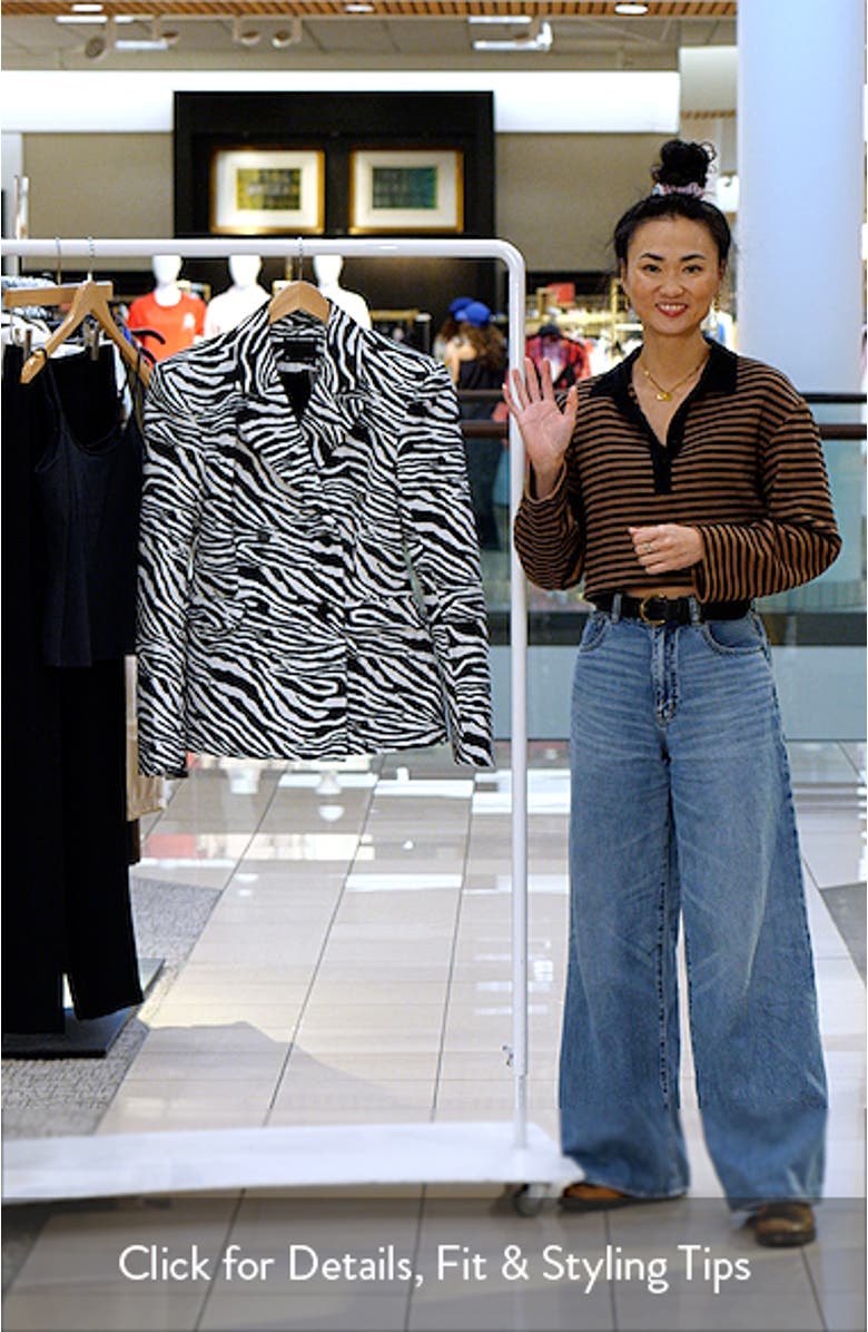 Jacquard Double Breasted Blazer, sales video thumbnail