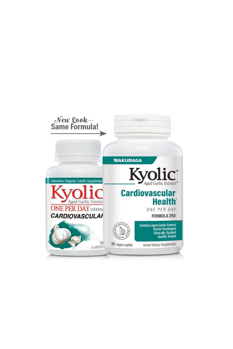 Aged Garlic Extract Formula 250, Cardiovascular Health, One Per Day  30 Caplets, Alternate, color, None