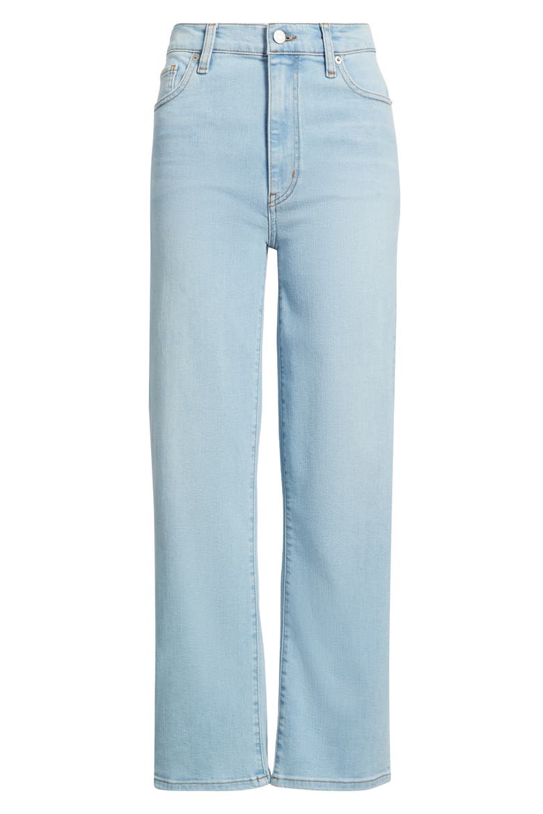 Le Sleek High Waist Ankle Straight Leg Jeans, Alternate, color, HUSH
