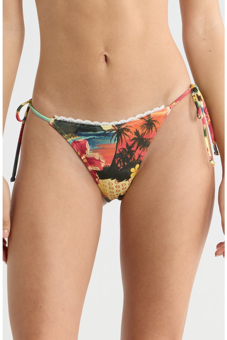 Aeries Side Tie Bikini Bottoms, Main, color, ALLOVER PRINT