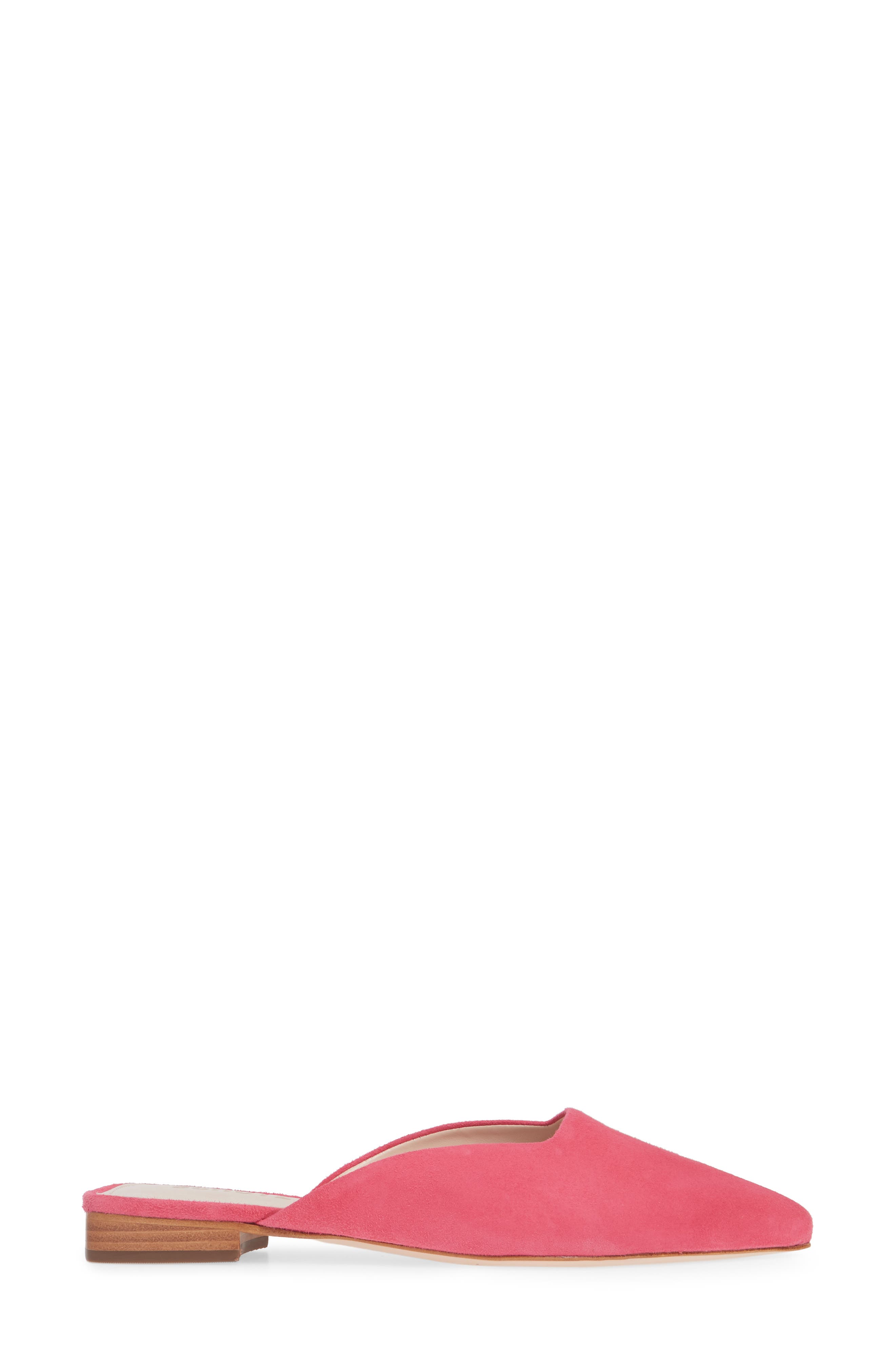 Morguetti Mule, Alternate, color, VIBRANT PINK SUEDE