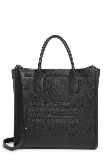 Marc Jacobs The Standard Supply Medium Leather Tote In Black