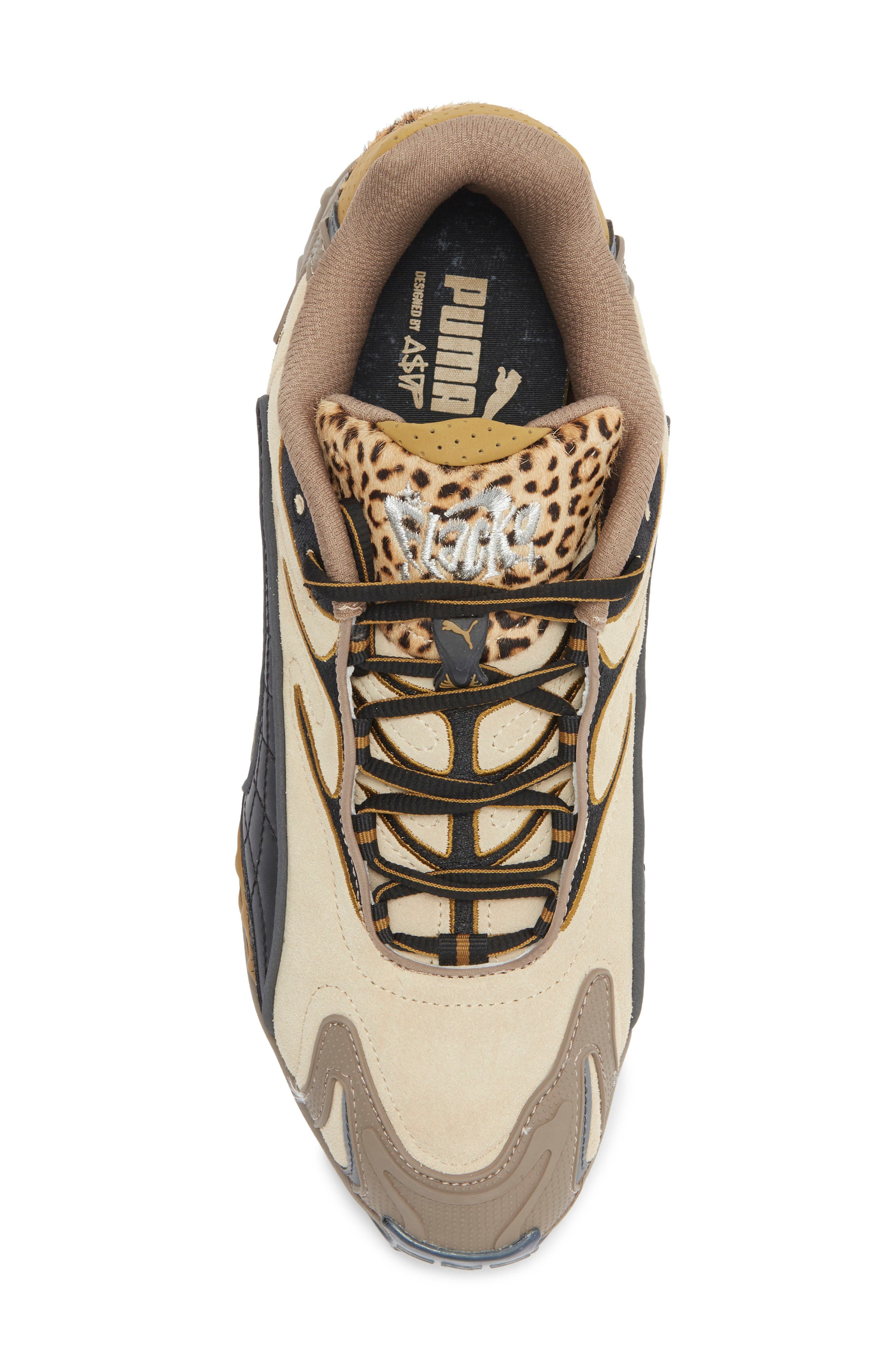 PUMA x A$AP Rocky Inhale Sneaker, Alternate, color, Almond Print Calf Hair/ Black