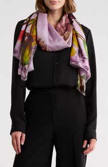 Ted Baker London Floral Large Silk Scarf