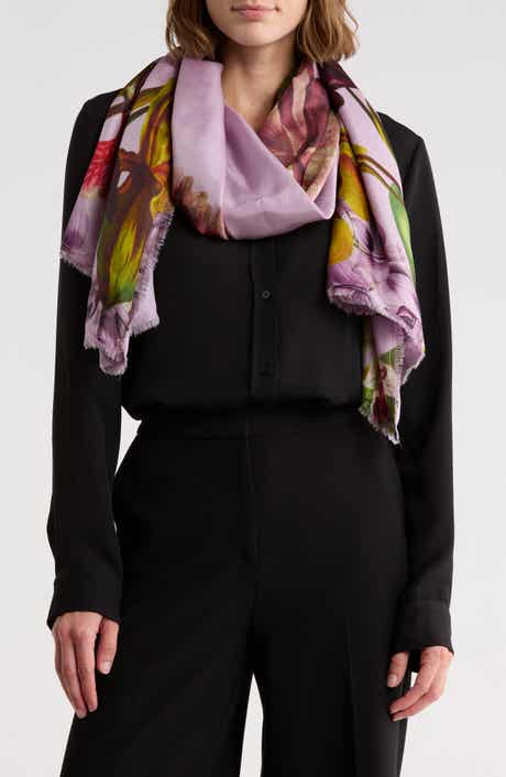 Ted Baker London Floral Large Silk Scarf