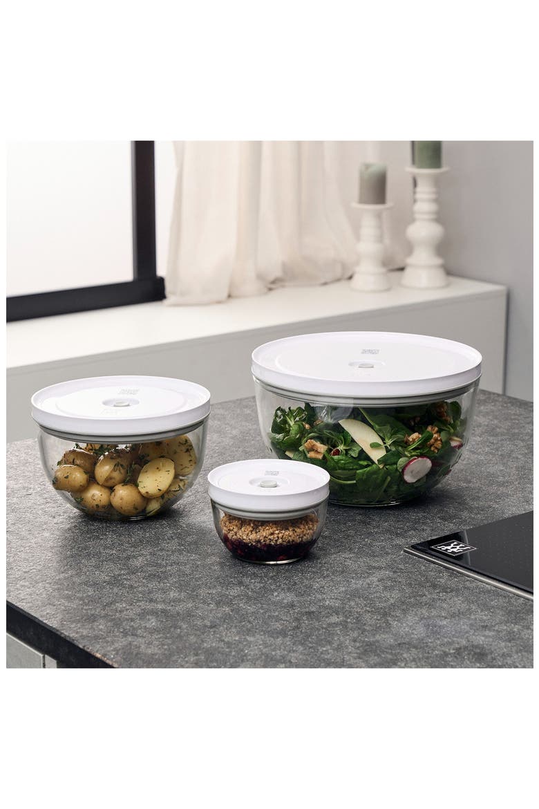7-Piece Glass Fresh & Save Set, Alternate, color, CLEAR