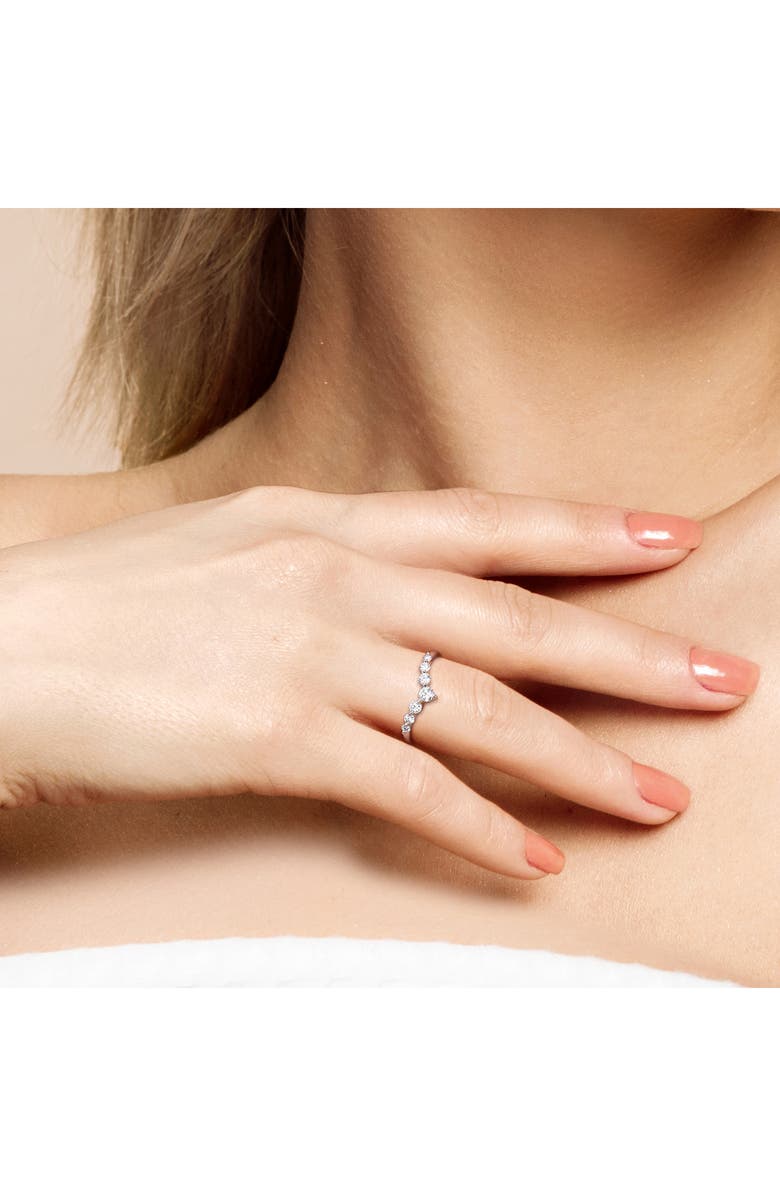 Created Forever Lab Grown Diamond Chevron Ring - 0.37ct., Alternate, color, Silver