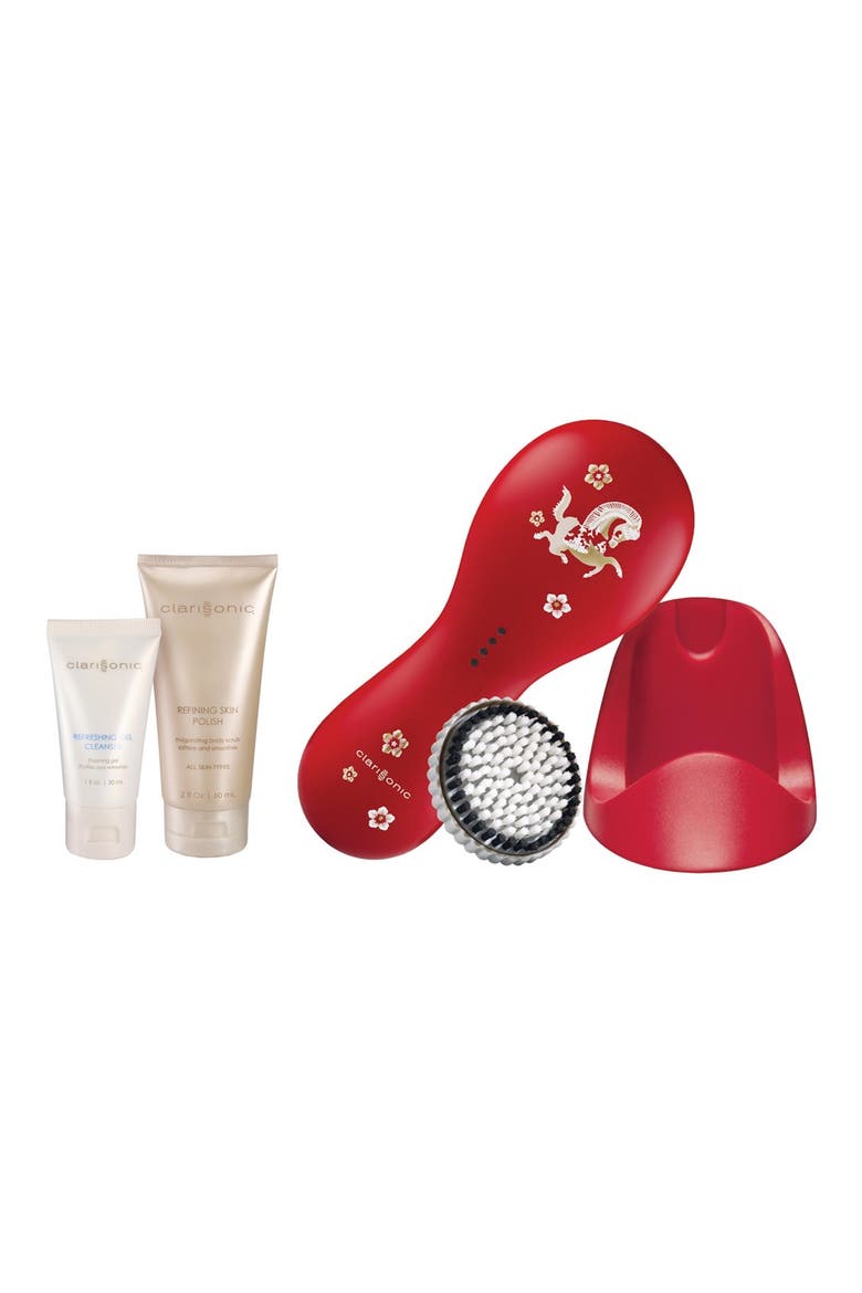 CLARISONIC® ‘PLUS - Year of the Horse’ Sonic Skin Cleansing System (Limited Edition), Main, color, RED