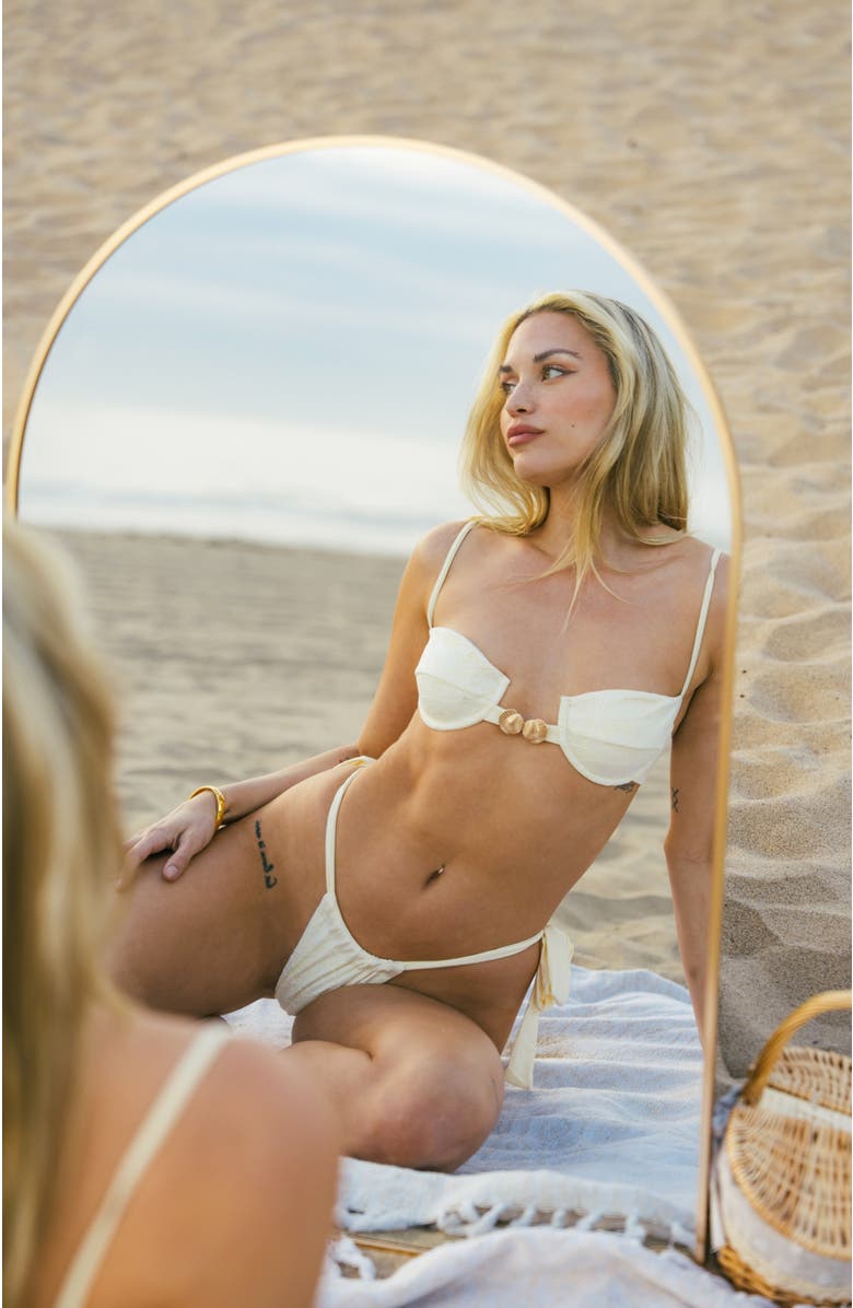 Ivy Swimwear Hazel Bikini Bottom, Alternate, color, Cream