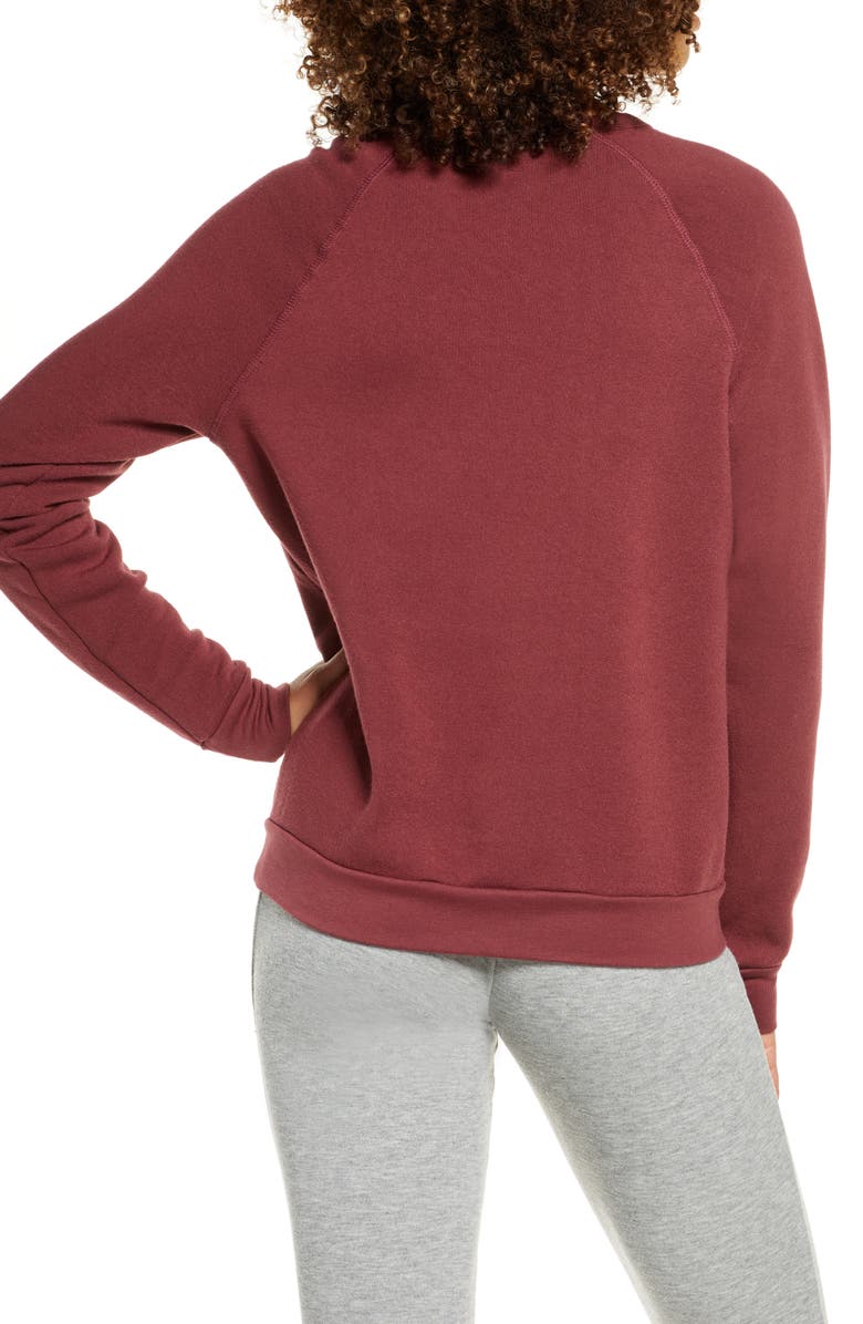 Project Social T Holiday Workout Lounge Top, Alternate, color, 