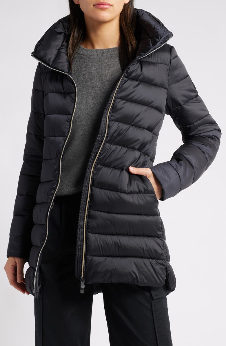 Save The Duck Lydia Water Repellent Puffer Coat, Alternate, color,