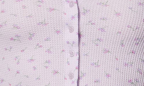 Florence By Mills Micro Thermal Baby Snap Cardigan In Purple