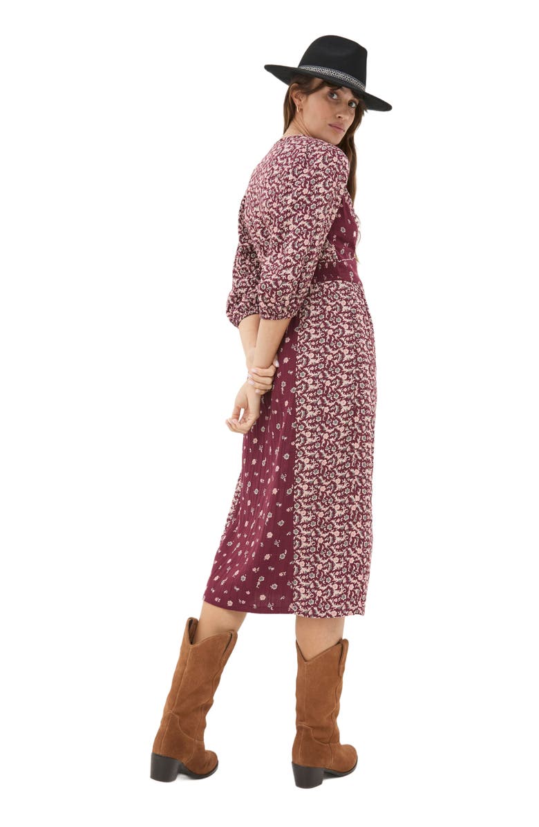 FatFace Women's Kelly Wild Ditsy Midi Dress, Alternate, color, 