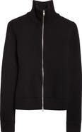 Maison Margiela Full Zip Rib Virgin Wool Cardigan