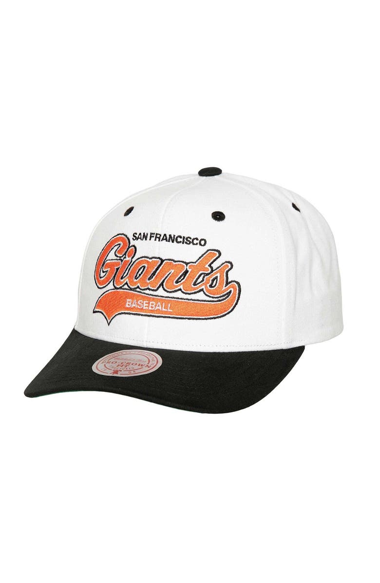 Mitchell & Ness Men's Mitchell & Ness White San Francisco Giants Cooperstown Collection Tail Sweep Pro Snapback Hat, Main, color, White