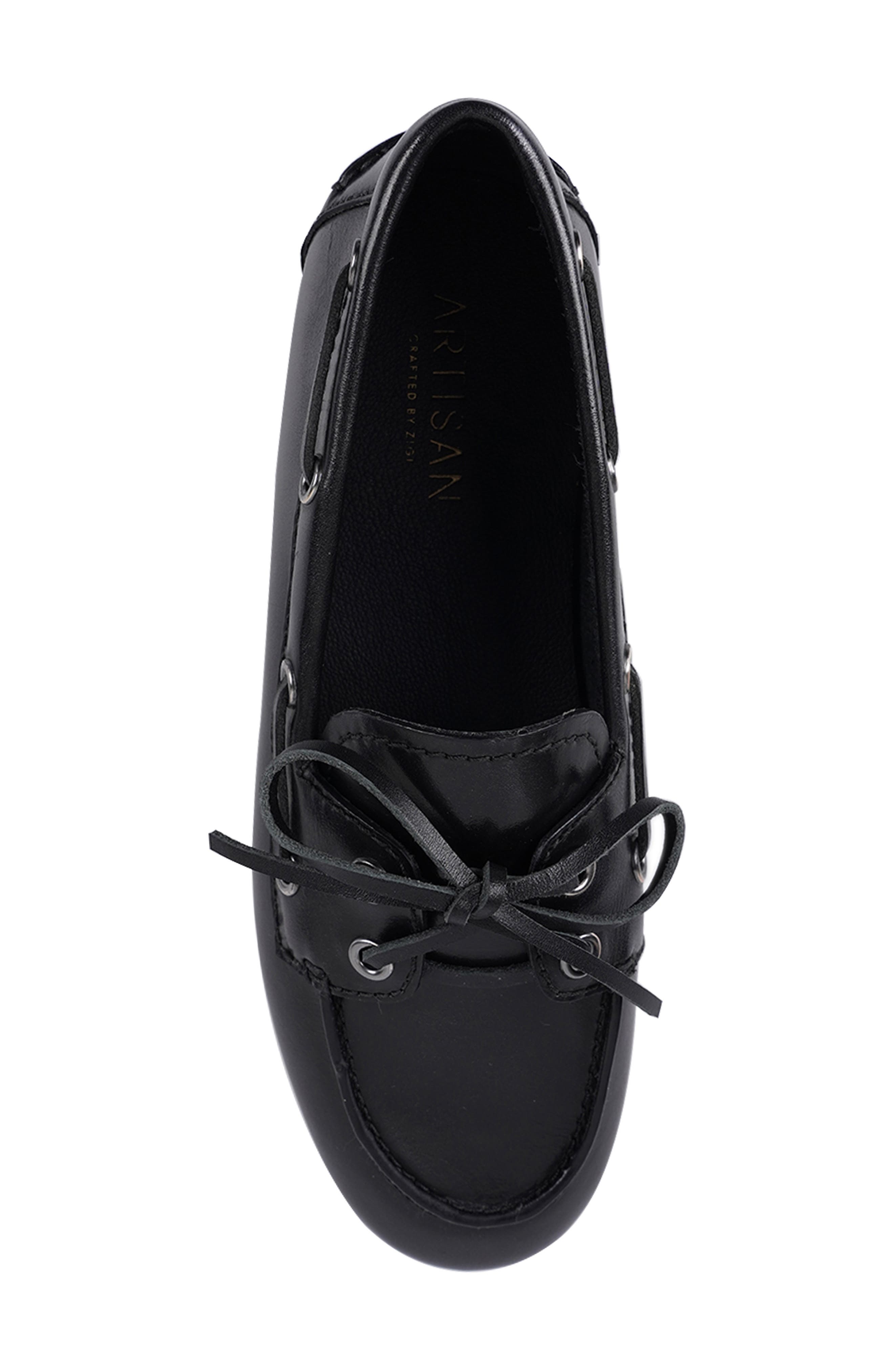 Artisan Crafted By Zigi Napoli Loafer, Alternate, color, Black Leather