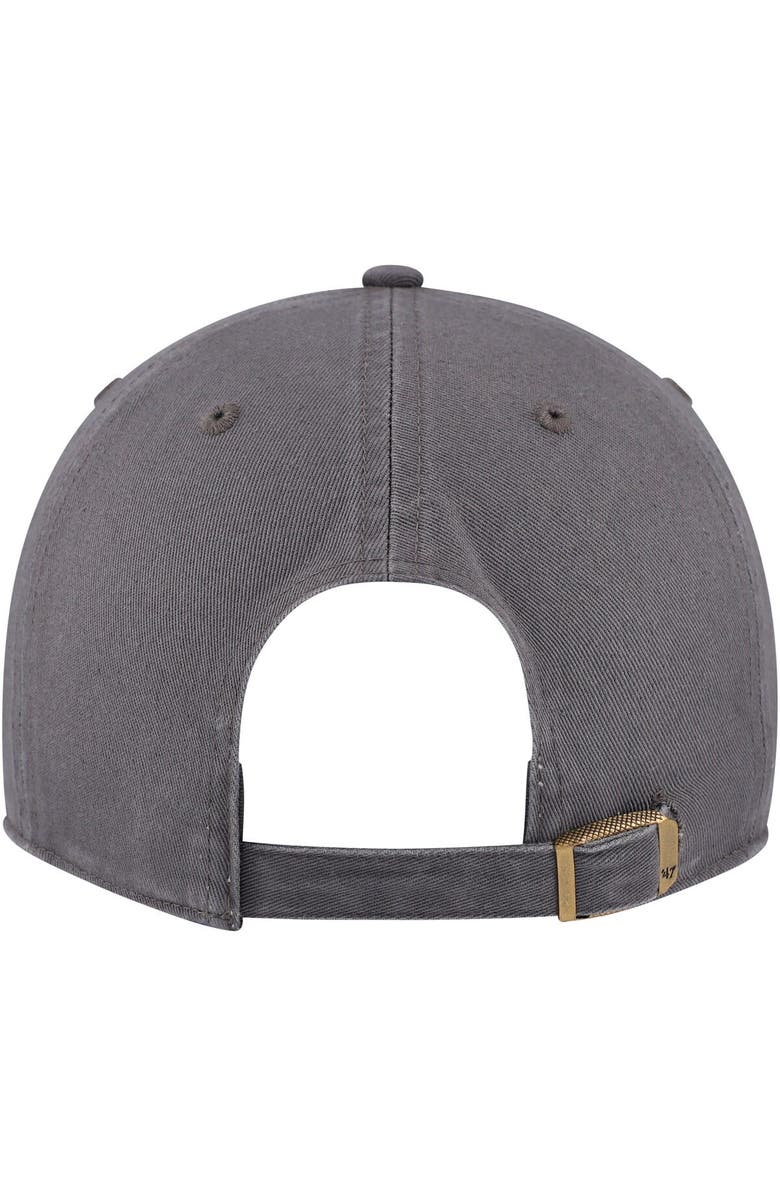 '47 Men's '47 Charcoal Harvard Crimson Clean Up Adjustable Hat, Alternate, color, 