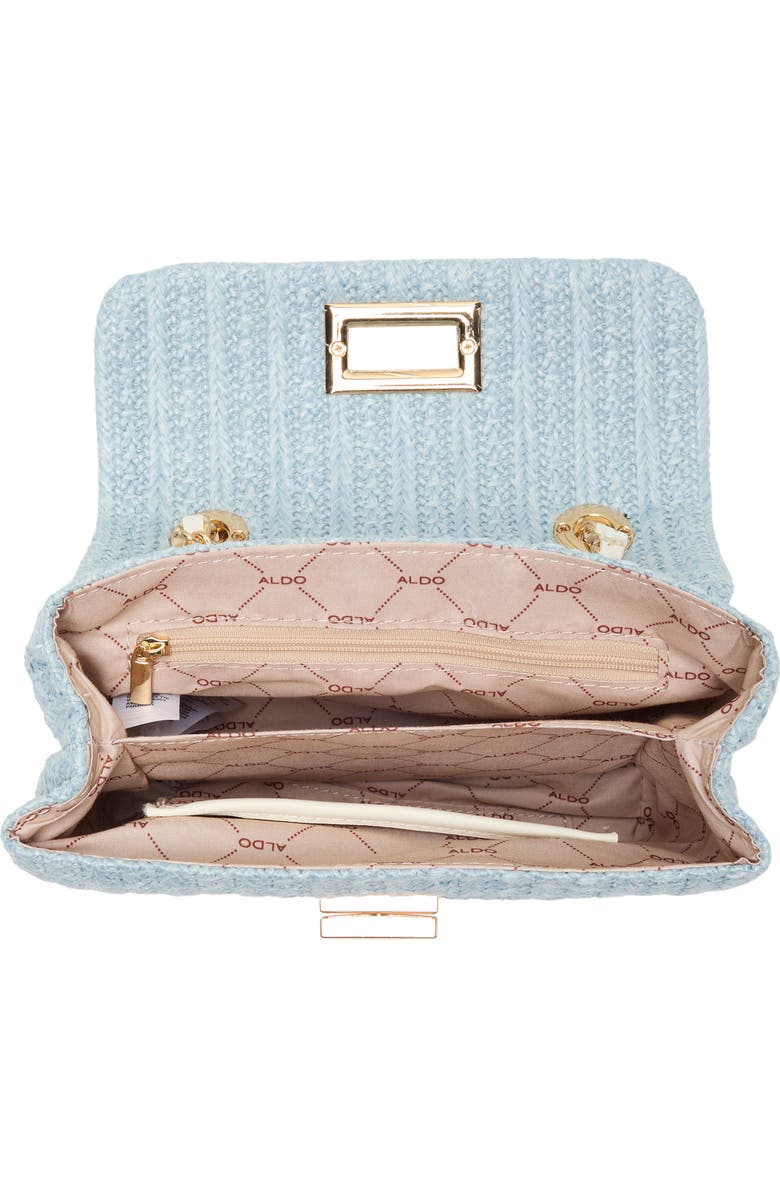 ALDO Adwiegan Woven Crossbody Bag, Alternate, color, Blue