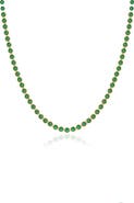 VALANI ATELIER Emerald Bezel Eternity Necklace