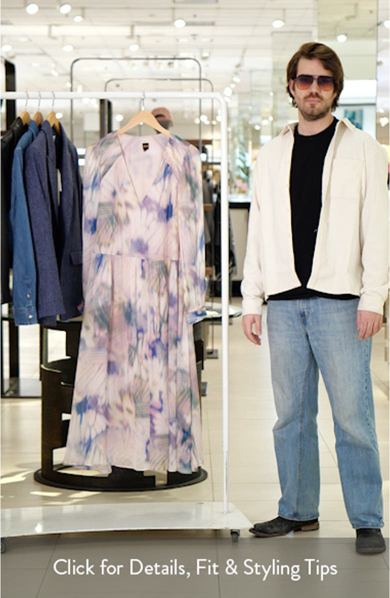 Ditilla Print Long Sleeve Dress, sales video thumbnail