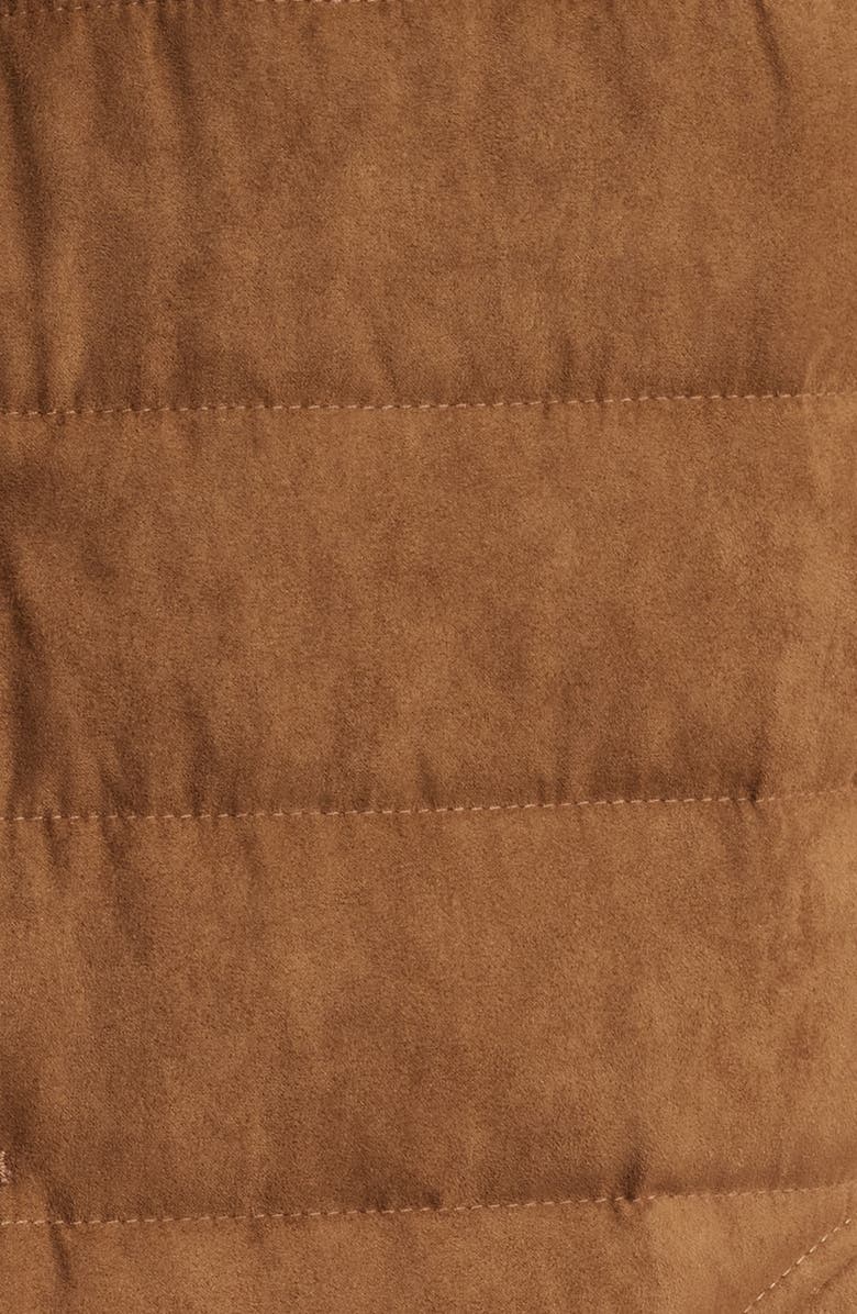 johnnie-O Pickens Faux Suede Puffer Vest, Alternate, color,