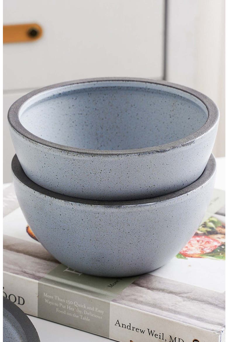 Tina Stoneware 4-Piece Bowl Set, Alternate, color, Blue and Gray