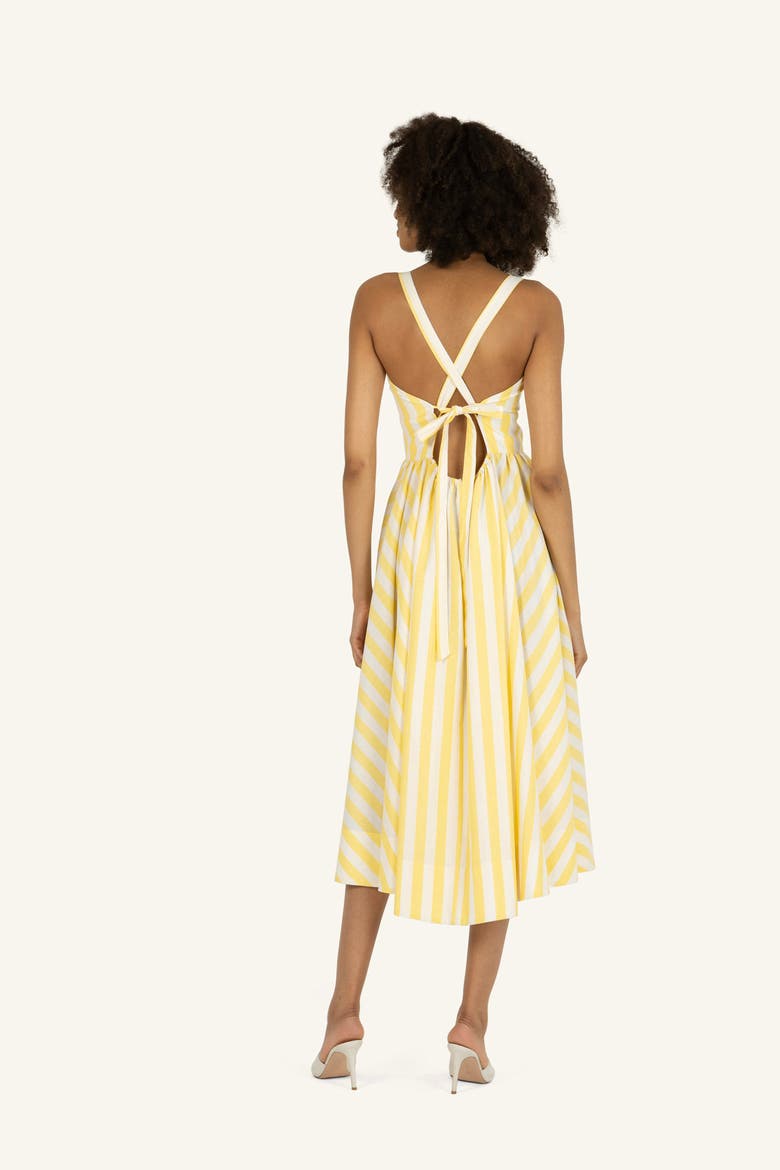 Daisey Dress, Alternate, color, Buttercup and White Stripe
