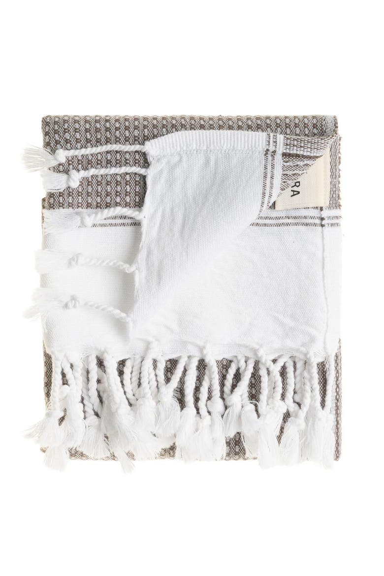 Pria Turkish Cotton Hand Towel Bundle, Alternate, color, Taupe Brown