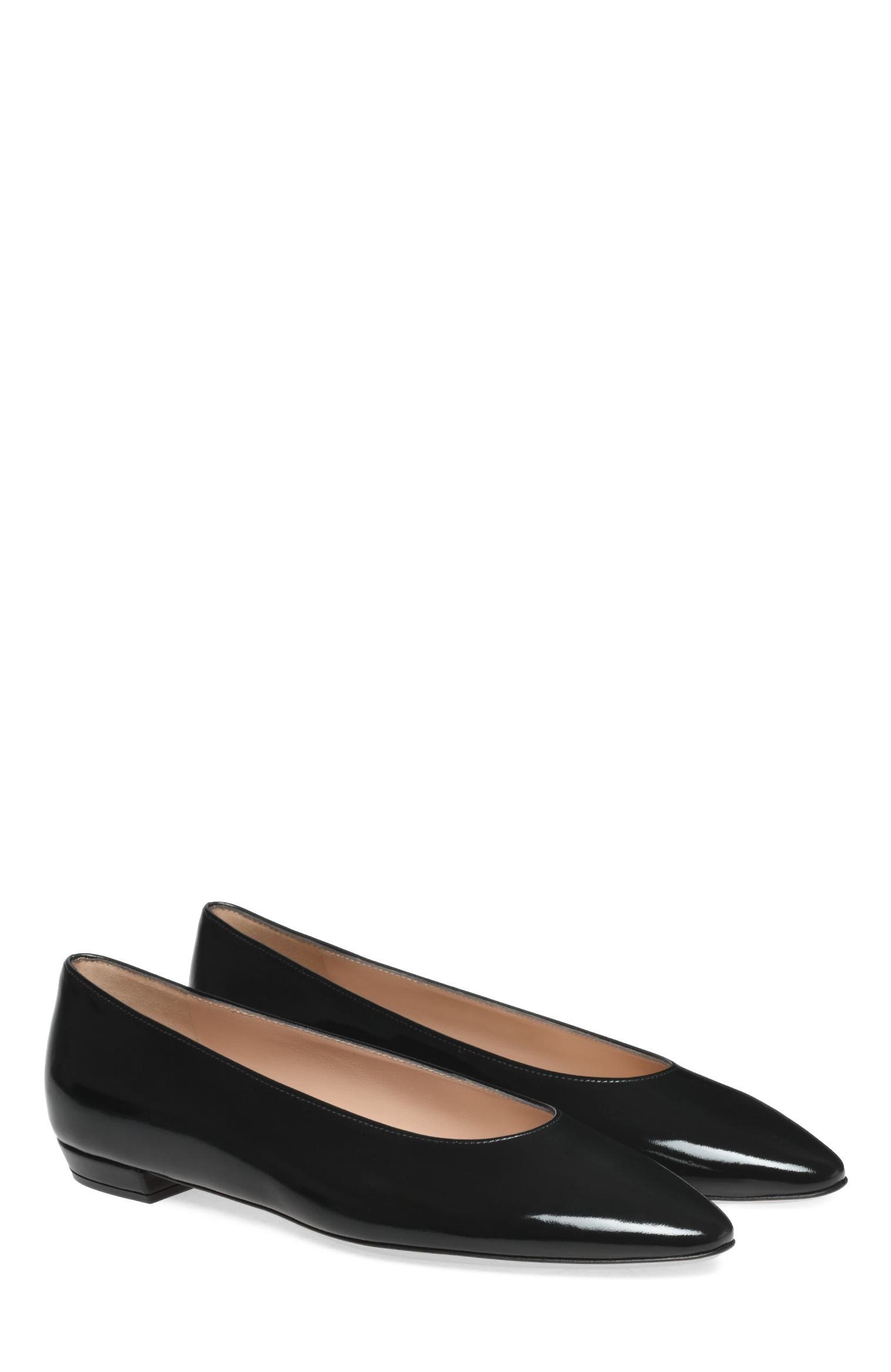 Gianvito Rossi Amelia Flat, Alternate, color, Black Nappa