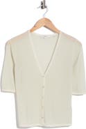 Vince Micro Stripe Wool Blend Cardigan