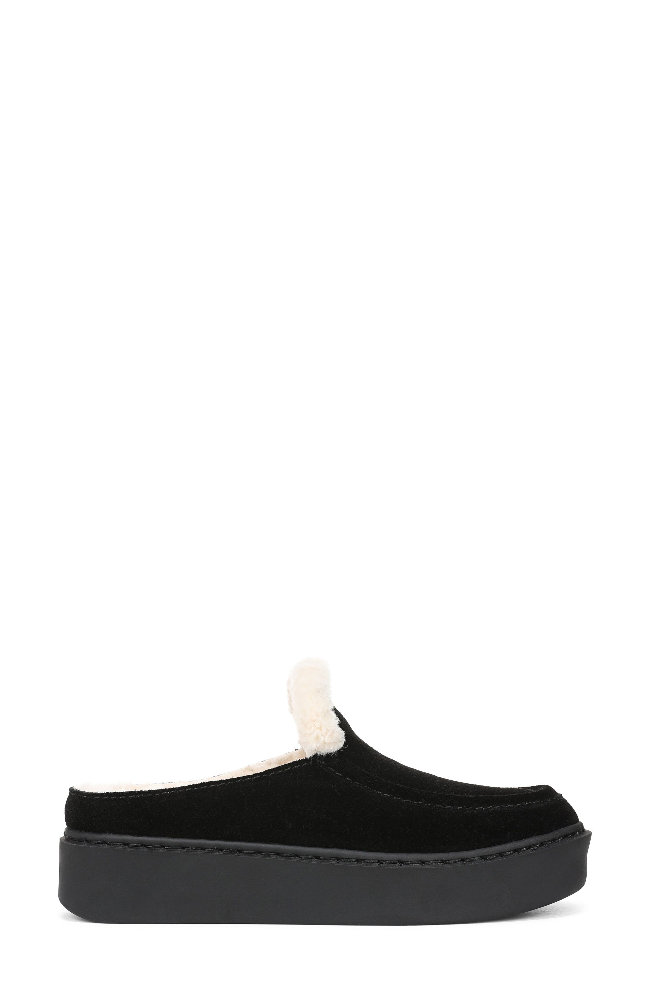 Favorite Daughter Sunny Genuine Shearling Lined Platform Clog, Alternate, color, Black