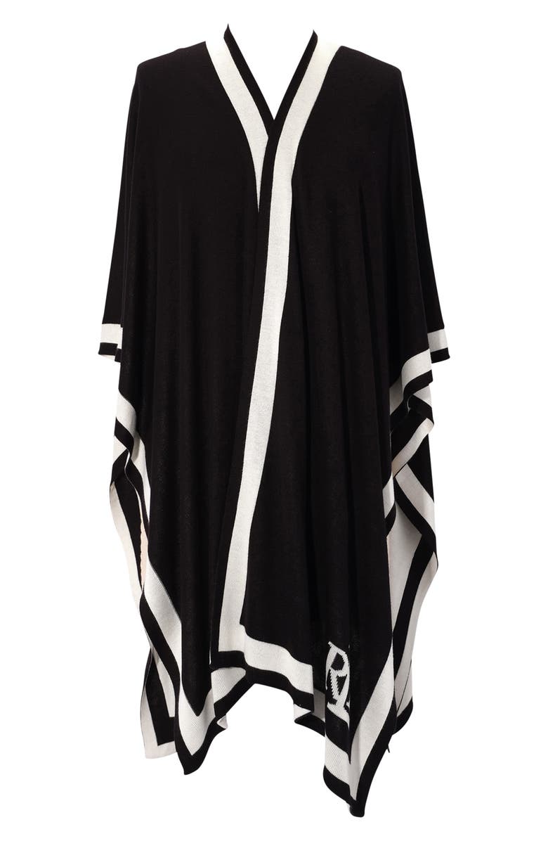 Lauren Ralph Lauren Logo Stripe Ruana, Main, color, 