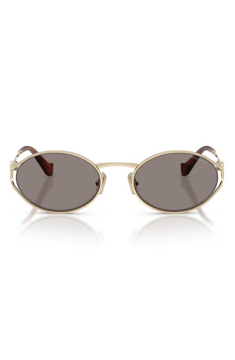 54mm Oval Sunglasses