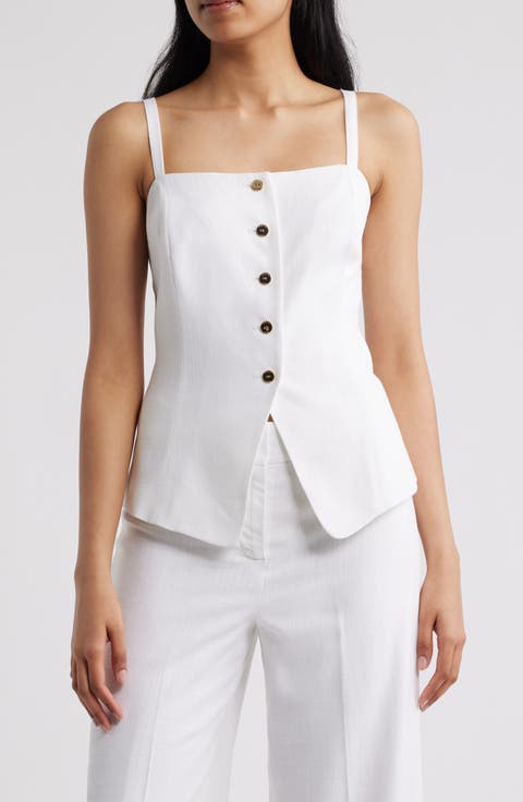 Cutaway Sleeveless Top (Regular & Petite)