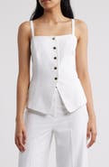 Tahari ASL Cutaway Sleeveless Top