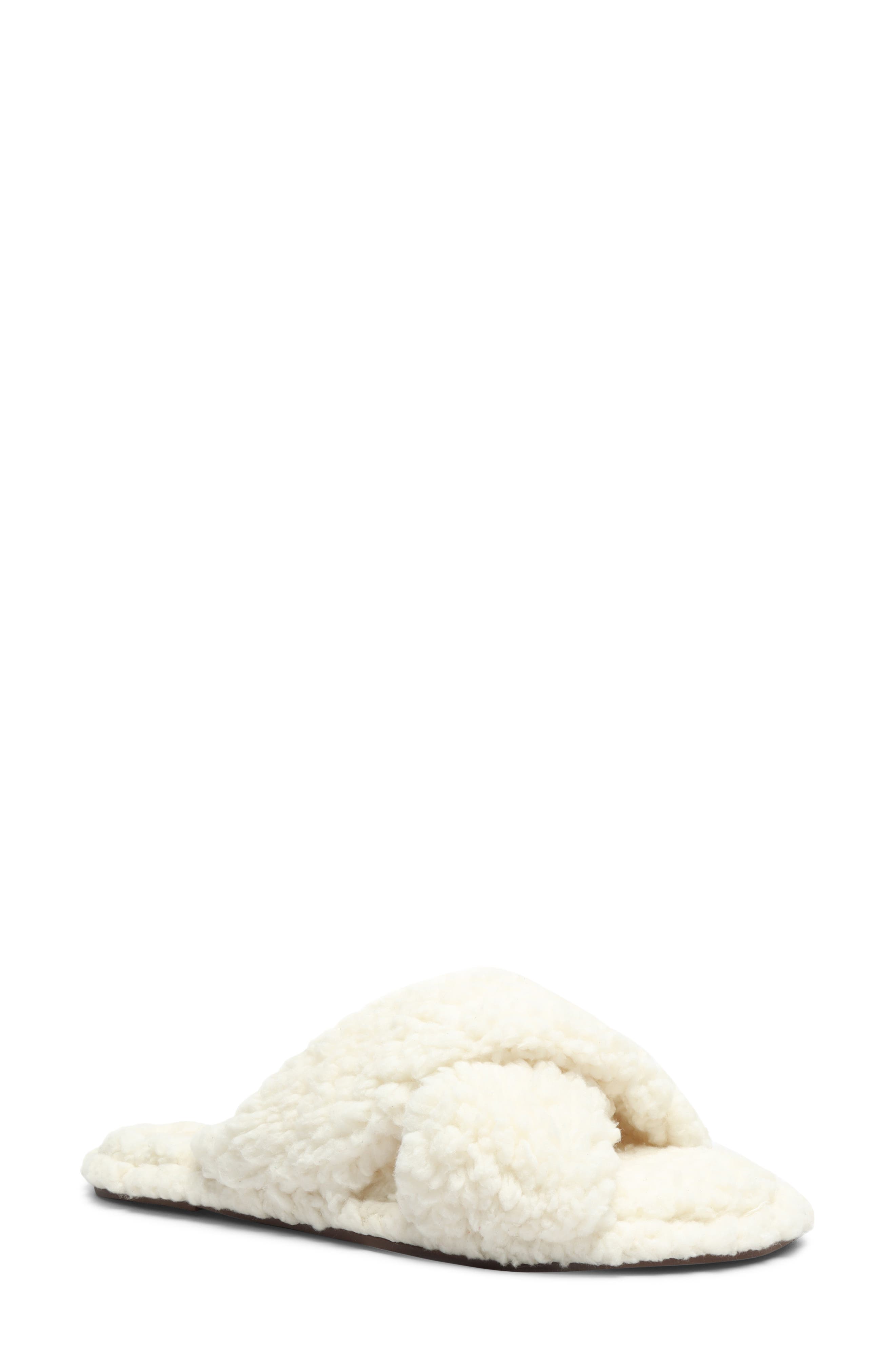 Dynora Faux Shearling Slipper, Main, color, AREIA FAUX LEATHER