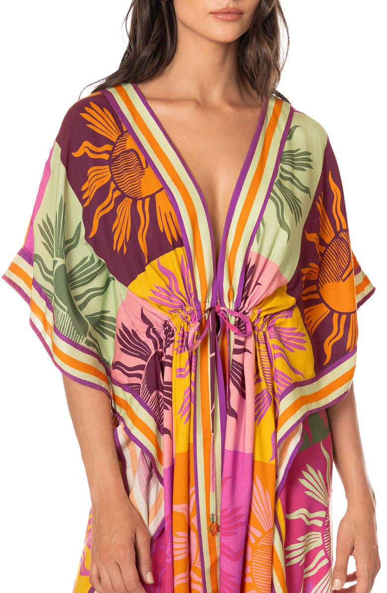 Maaji Patch Play Vanilla Cover-Up Dress, Alternate, color, 