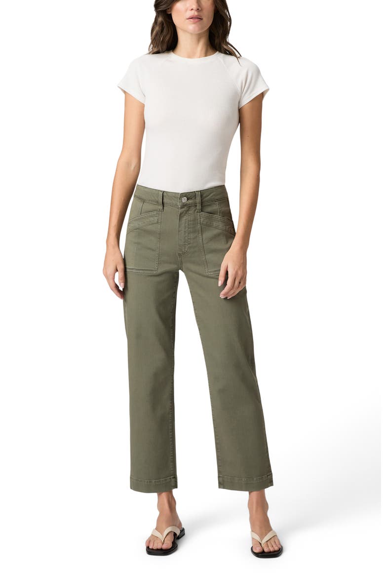 Quincy Ankle Straight Leg Pants, Alternate, color, VINTAGE IVY GREEN