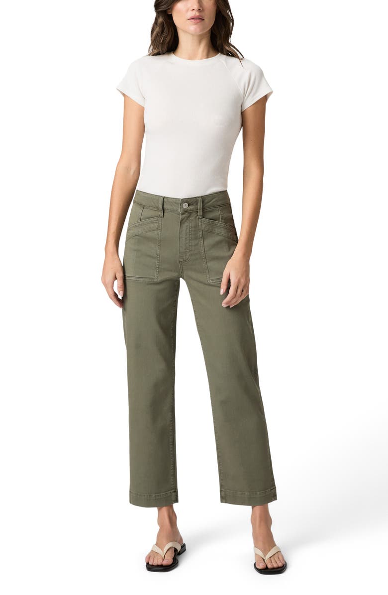 PAIGE Quincy Ankle Straight Leg Pants, Alternate, color, Vintage Ivy Green