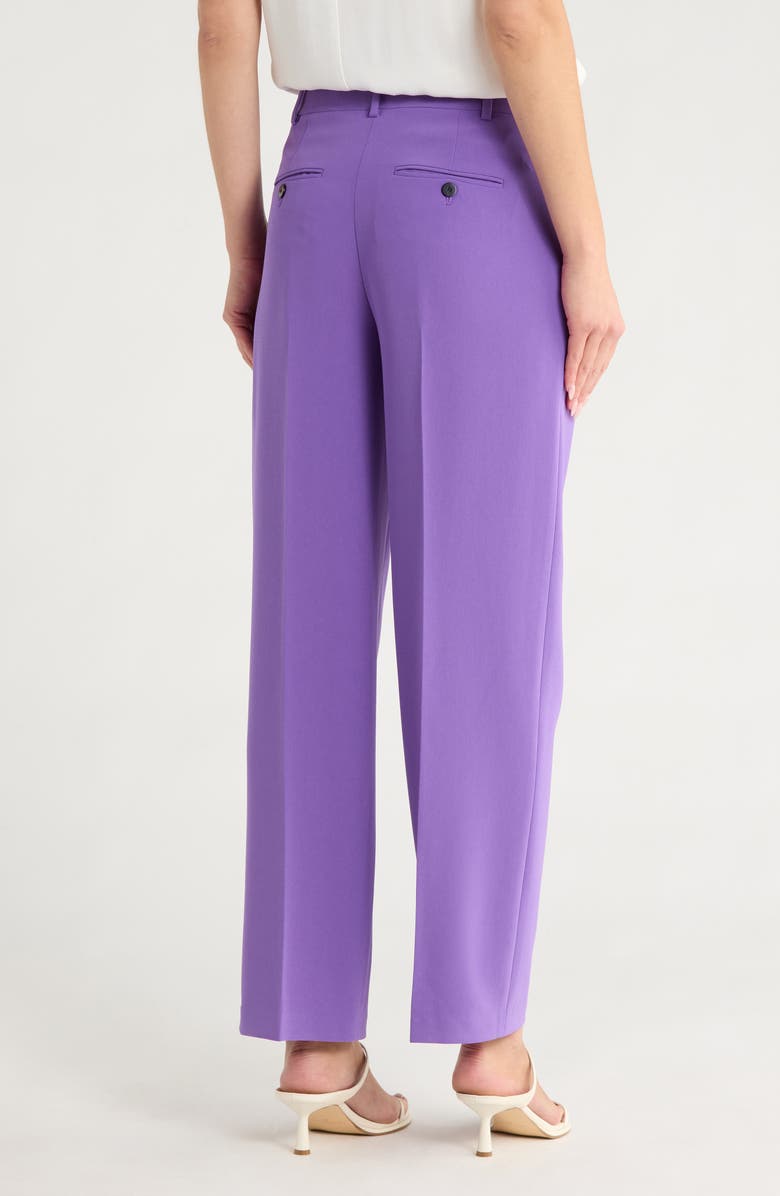 Theory Double Pleat Trousers, Alternate, color, Bright Peony